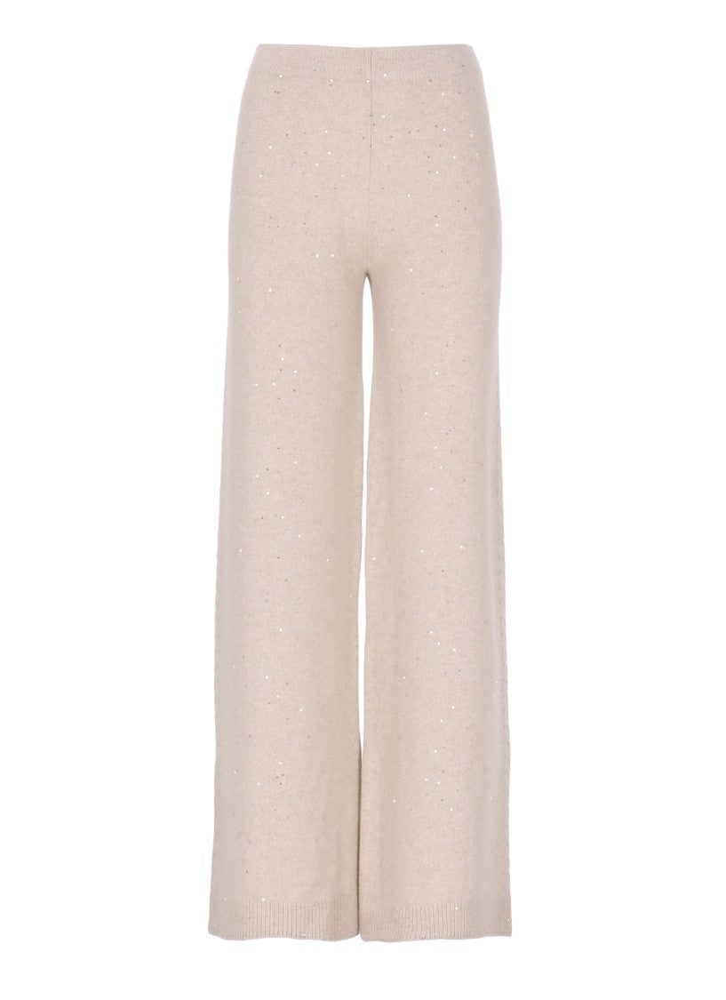 D. Exterior Beige Wool And Cashmere Pants