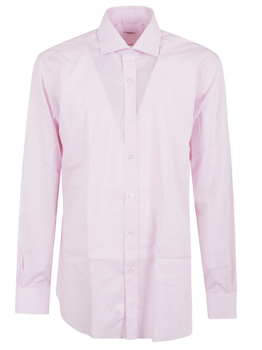 Buonamassa Button-Down Striped Cotton Shirt
