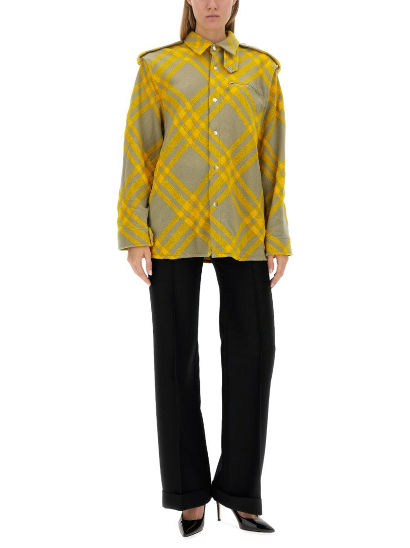 Burberry Relaxed Fit Check Pattern Shirt