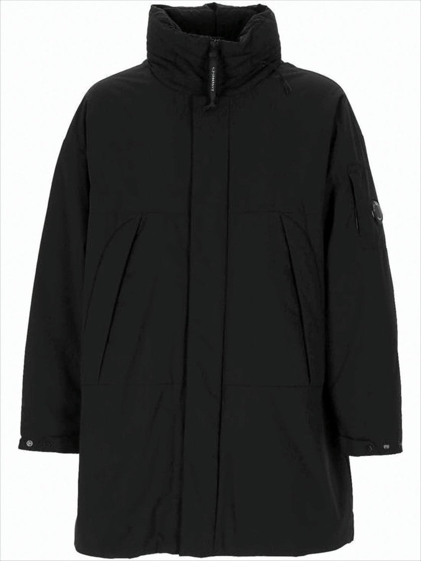 C.P. Company Padded Jacket With High Collar And Innovative Design