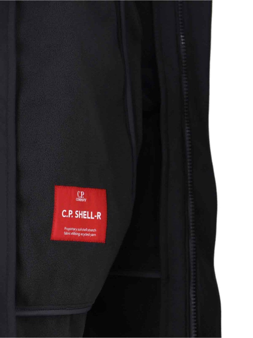 C.P. Company Mens Sleeveless Jacket With Integrated Goggles And High Collar