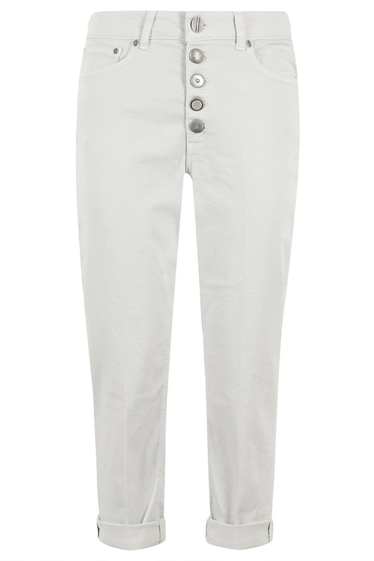 Dondup Light Gray Denim Koons Jewel Trousers