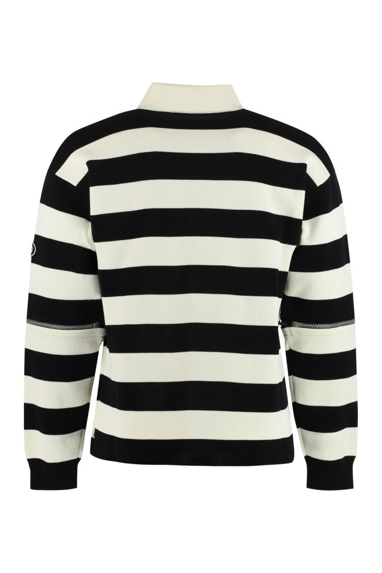 Gucci Knitted Polo With Pointed Collar And Soft Texture