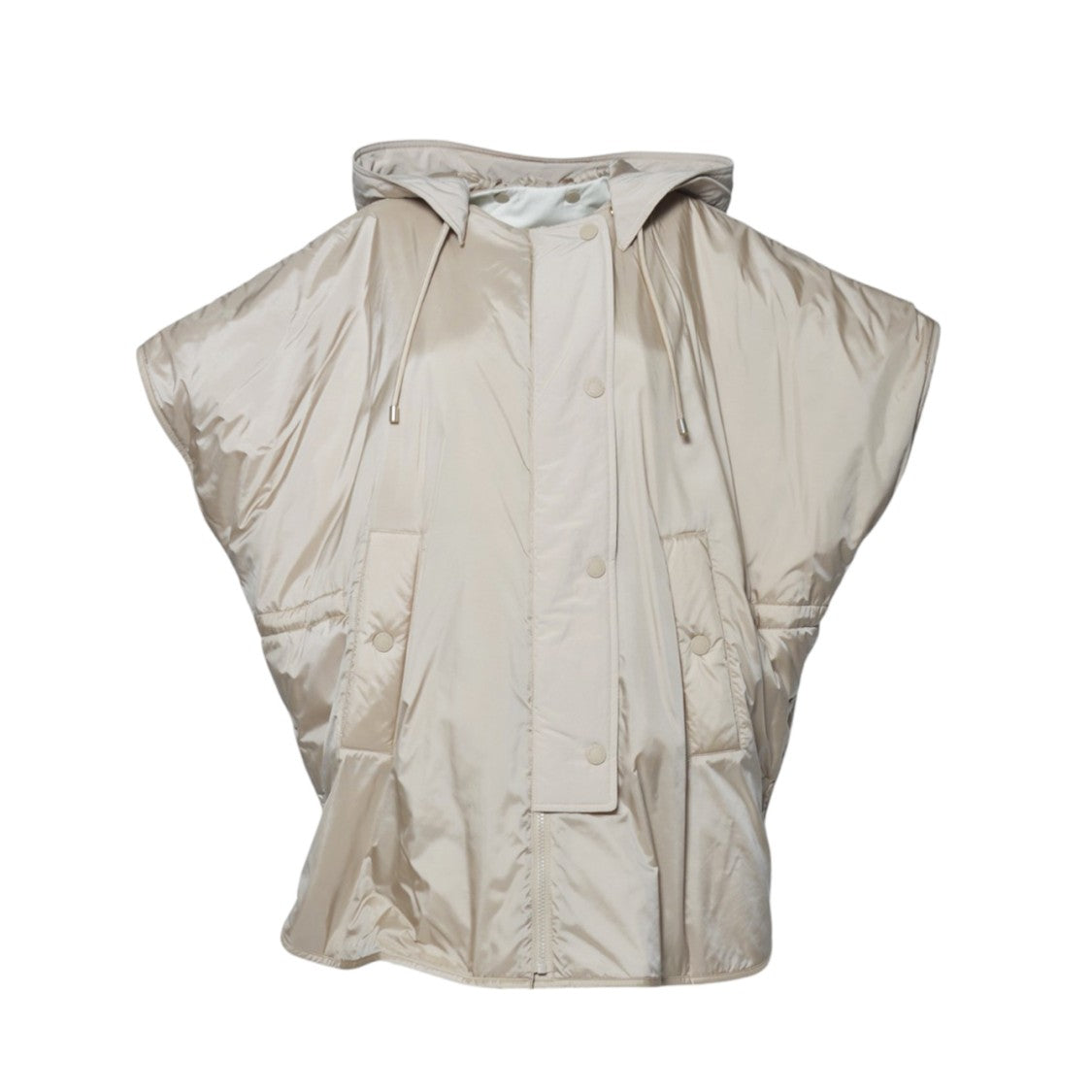 Max Mara Relaxed Oversized Hooded Jacket With Button Closure