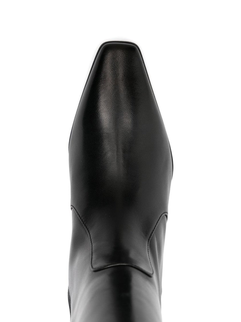 Stuart Weitzman Knee-High Ankle Boots With Pointed Toe