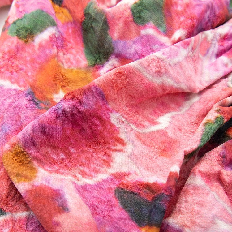 Isabel Marant Dramatic Floral Print Top With Puffy Sleeves