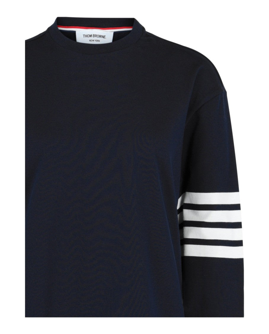 Thom Browne Jersey 4-Bar Long Sleeve Rugby T-Shirt