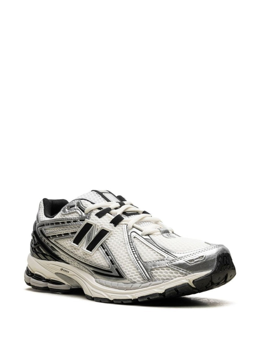 New Balance Silver Metallic And Sea Salt Mesh Sneakers