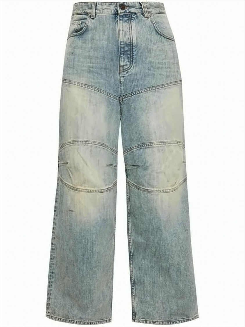 Balenciaga Loose Fit Vintage-Style Denim Pants