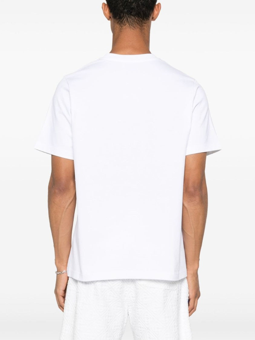 Casablanca Graphic Print Crew Neck T-Shirt With Straight Hem
