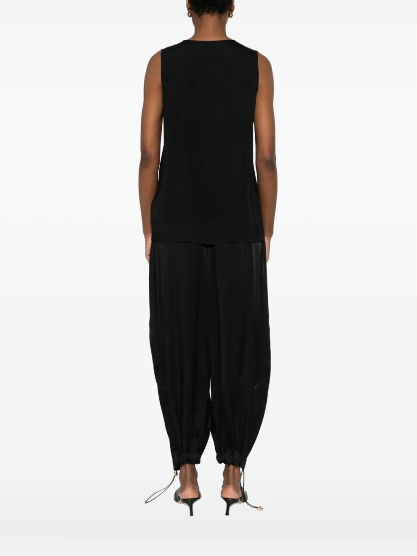 Fabiana Filippi V-Neck Satin Top