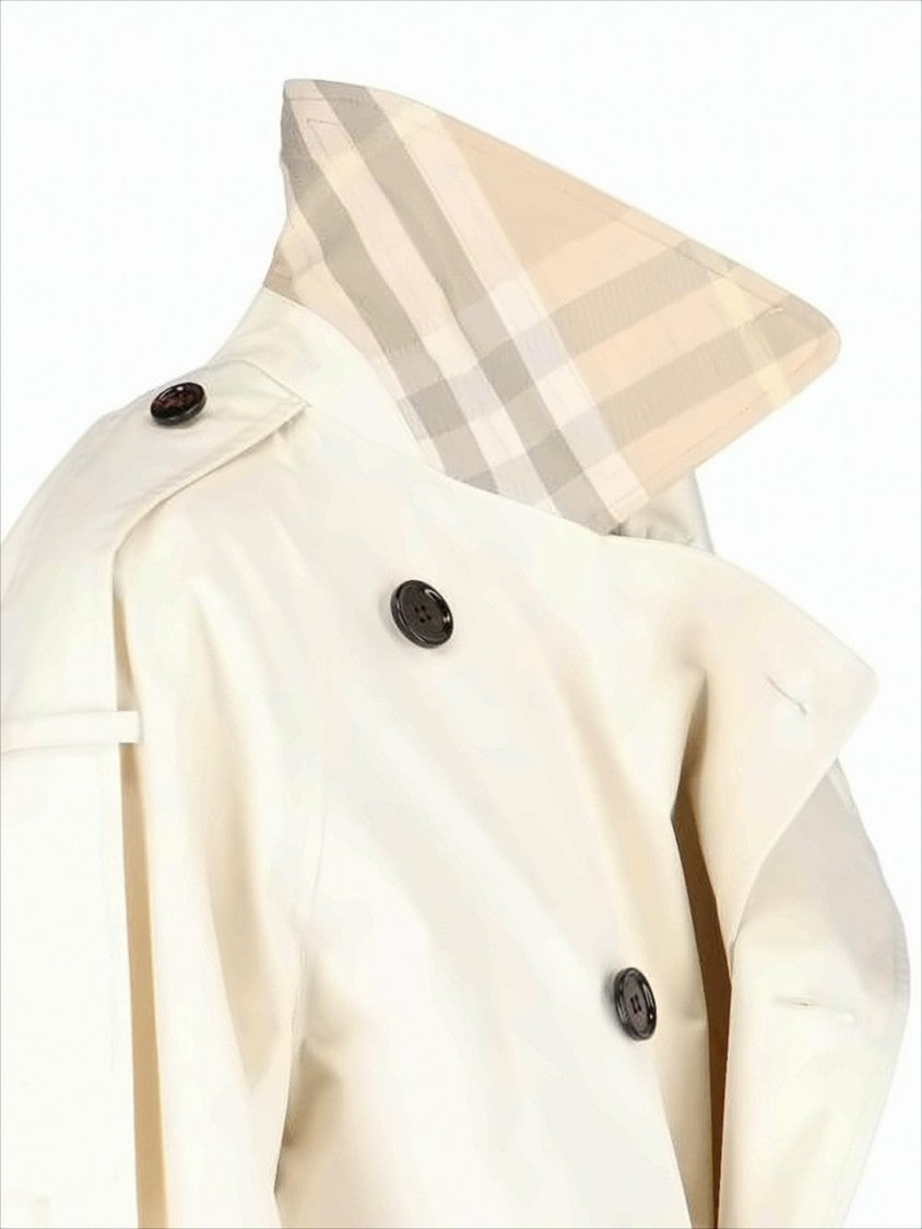 Burberry Double-Breasted Jacket With Belted Waist