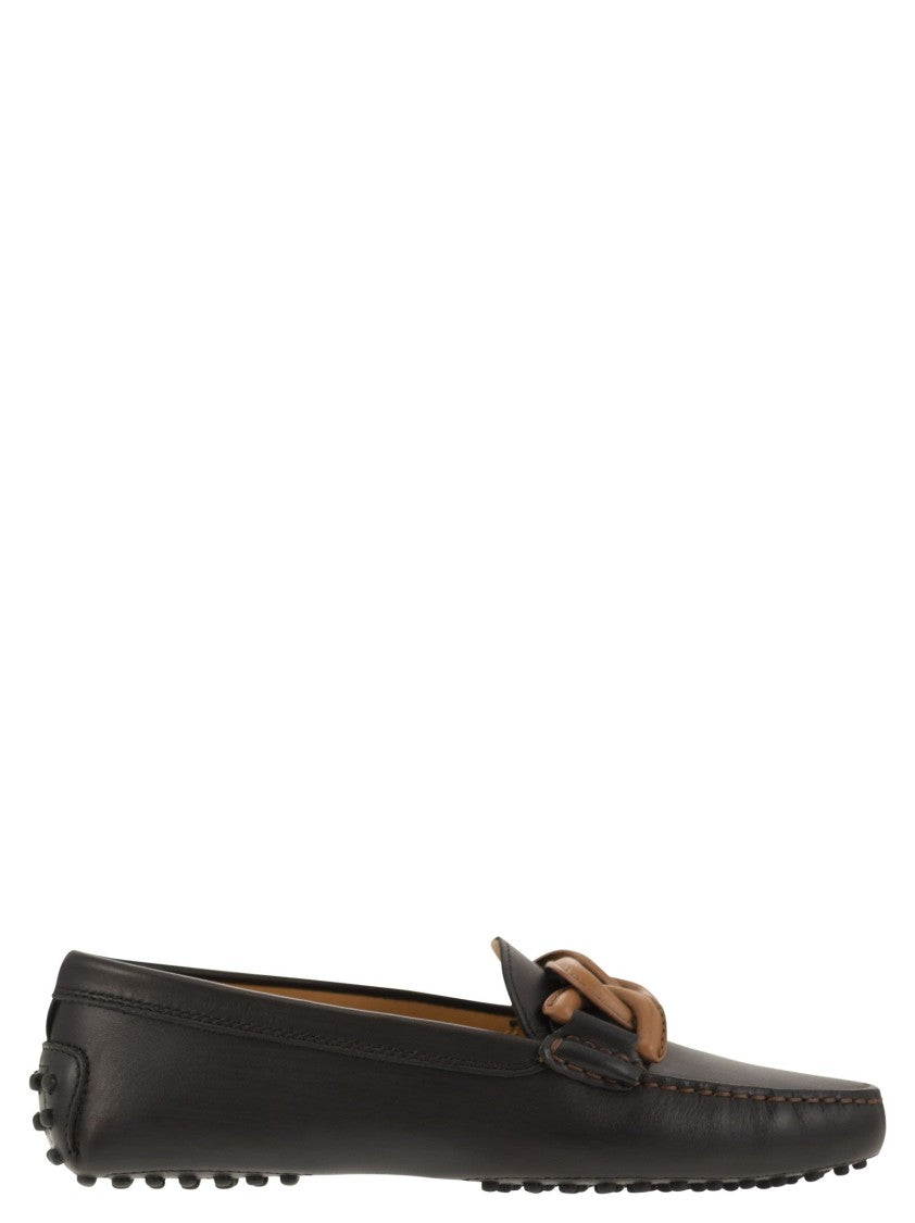 Tod's Moccasin With Leather Chain