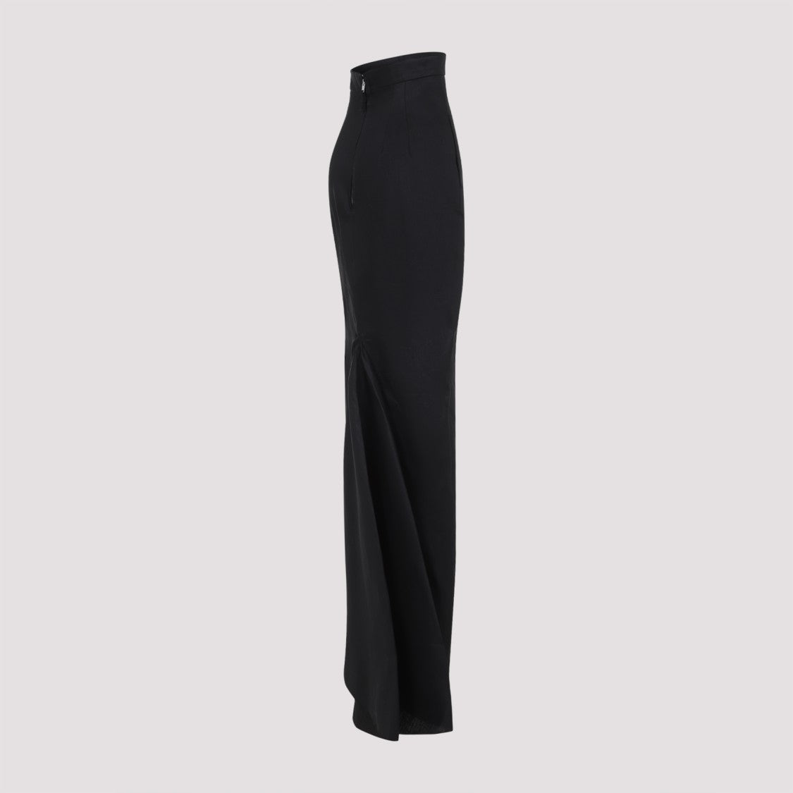 Rick Owens Lido Black Linen Skirt