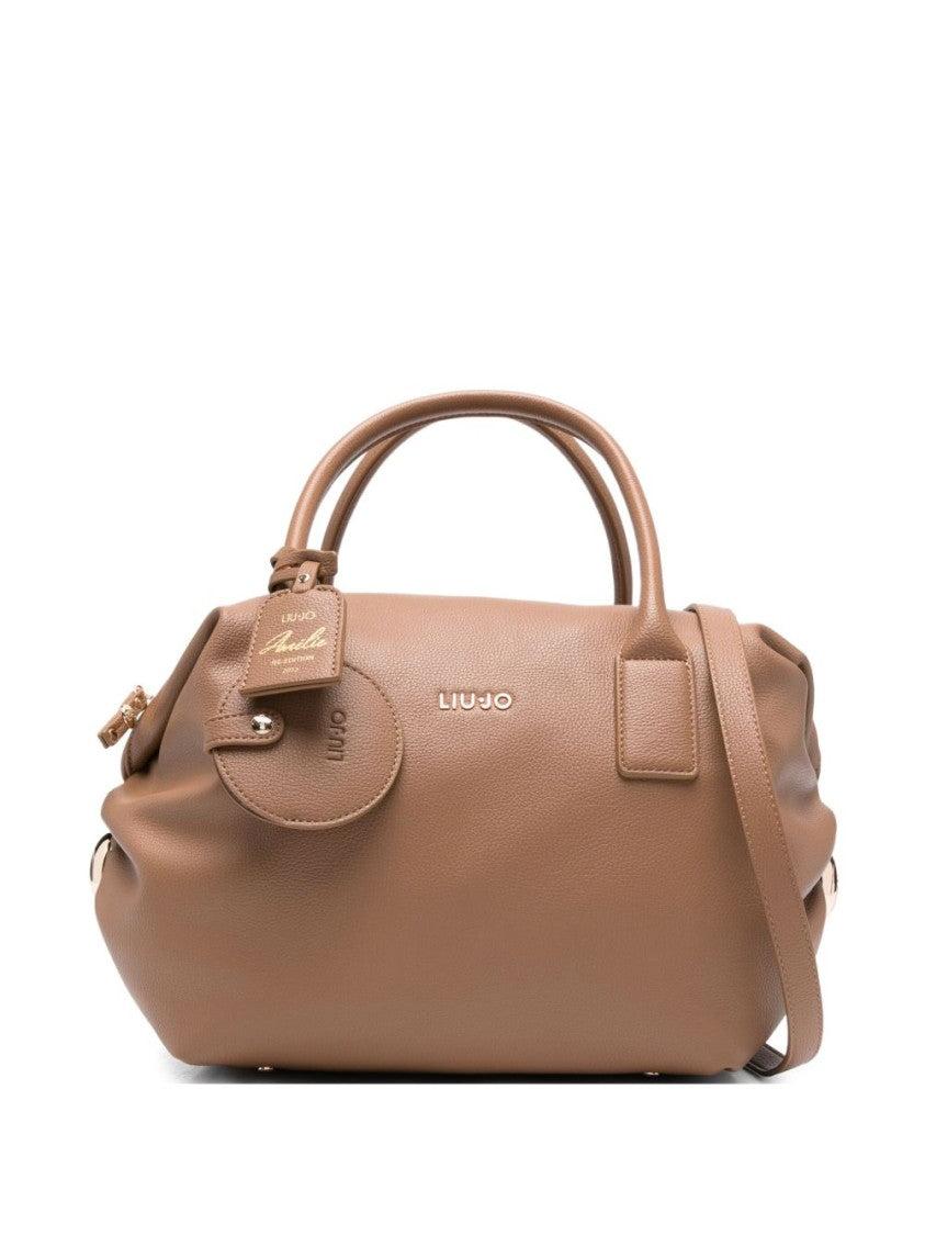 Liu Jo Soft Pebbled Handbag With Dual Handles