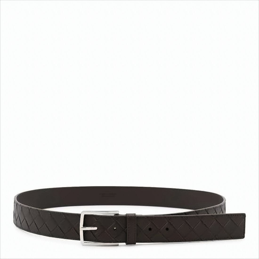 Bottega Veneta Woven Calfskin Leather Belt