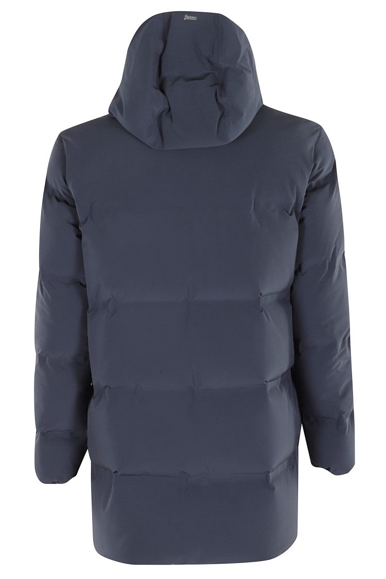 Herno Quilted Blue Down Jacket