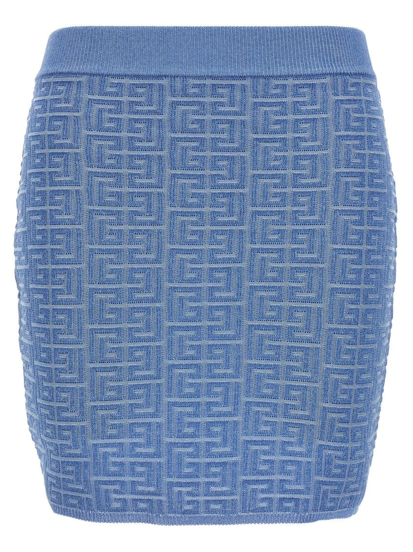 Balmain 'Pb' Mini Skirt