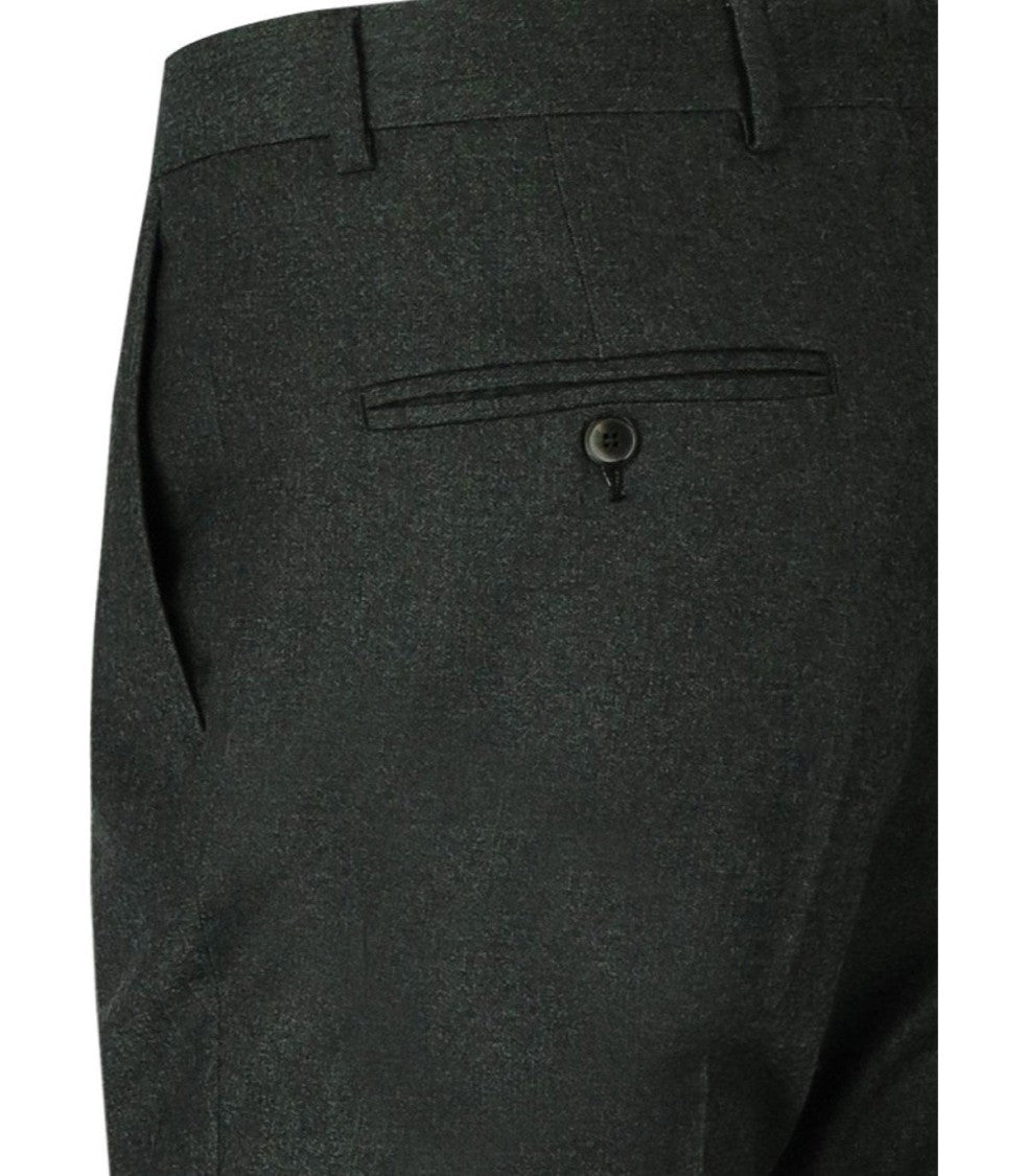 Manuel Ritz Dark Green Tailored Suit With Wide Lapel And Slim Fit Trousers