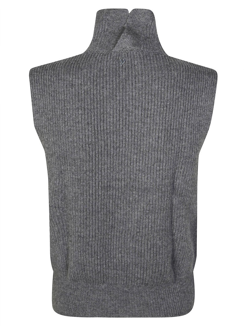Dondup Cropped Sleeveless Turtleneck