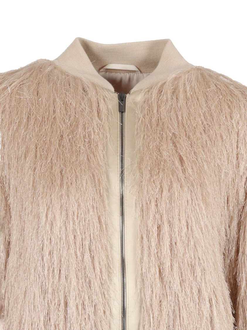 Peserico Tailored Short Coat With Classic Collar