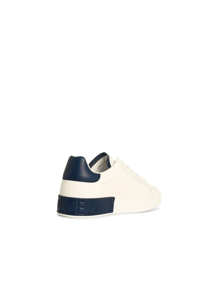 Dolce & Gabbana Portofino' White Leather Sneakers