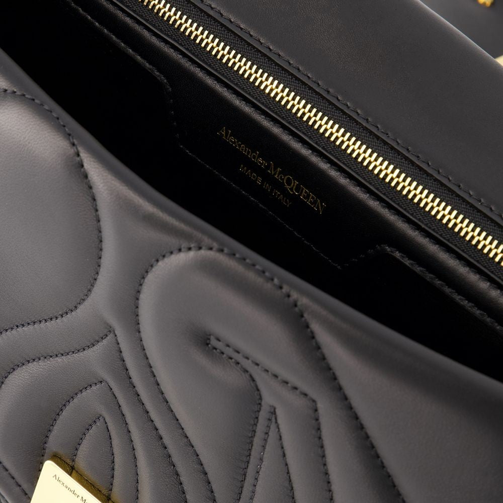 Alexander Mcqueen The Seal Crossbody Bag - Leather - Black