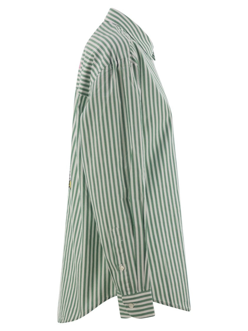 Mc2 Saint Barth Brigitte - Shirt With Striped Pattern