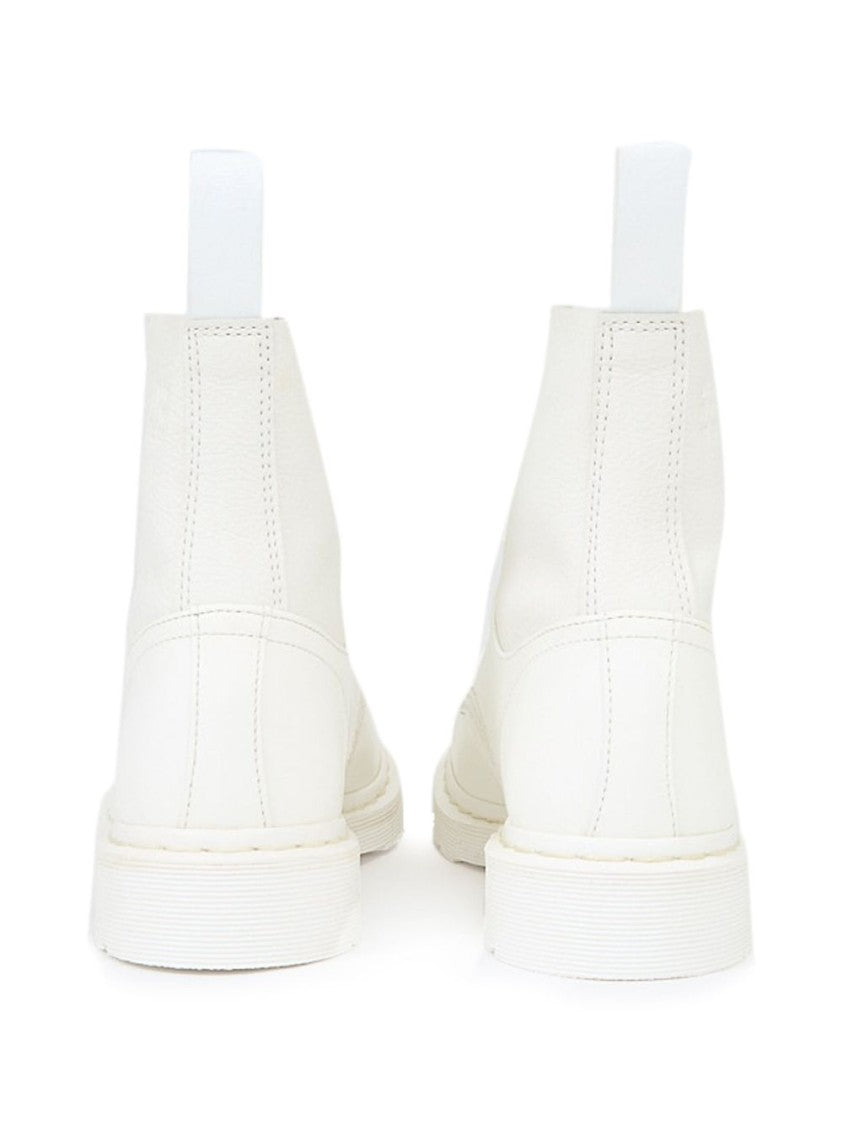 Mm6 By Maison Margiela Leather Ankle Boots With Lace-Up Design