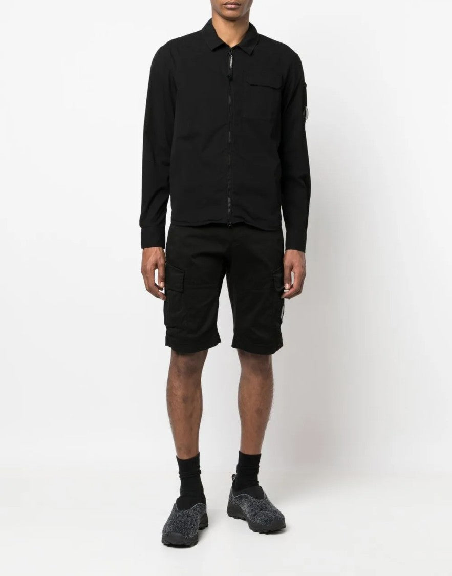 C.P. Company Lens Logo Cargo Stretch Bermuda Shorts