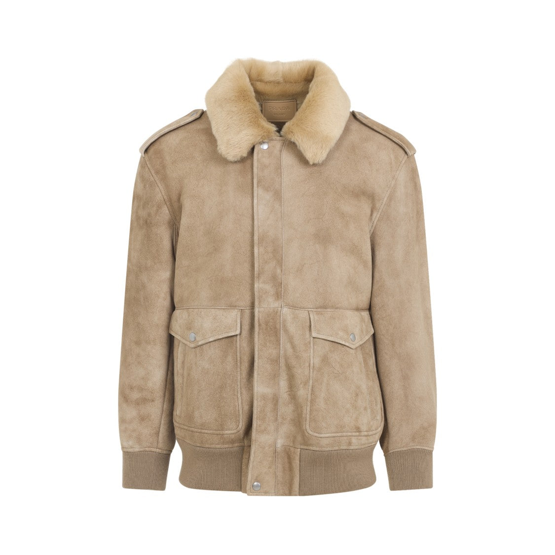 Prada Beige Leather Jacket