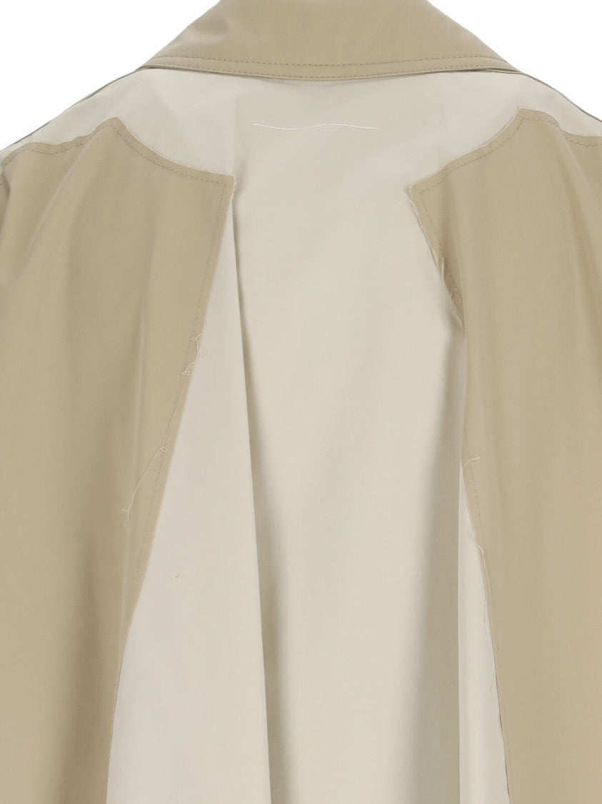 Mm6 By Maison Margiela Single-Breasted Coat – Beige