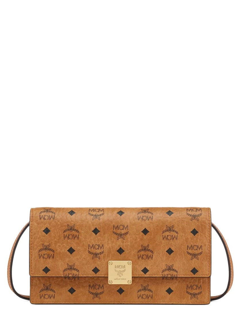 Mcm "Aren" Wallet With Shoulder Strap