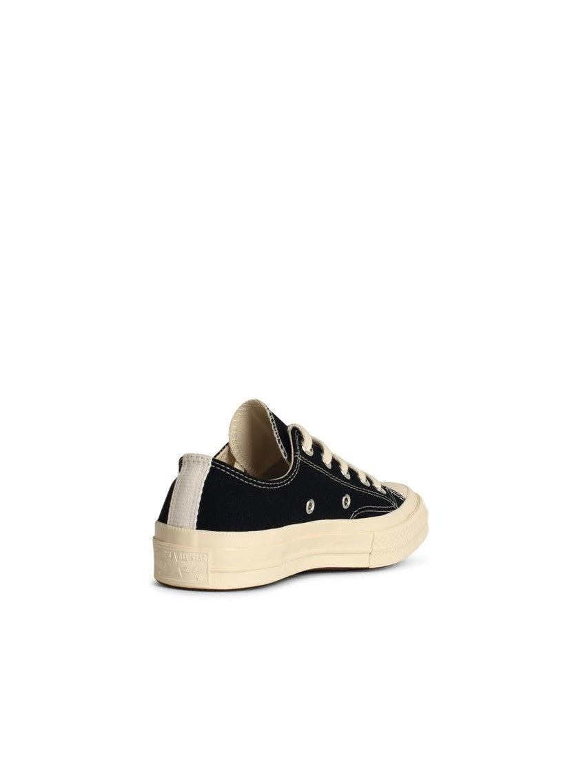 Comme Des Garçons X Converse 'Red Heart' Black Tela Sneakers