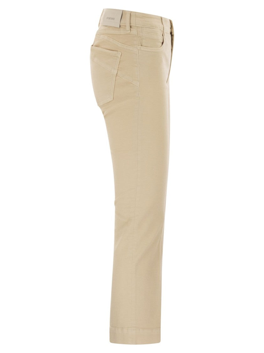 Sportmax Enna - Denim Pants With Mini Flare Line