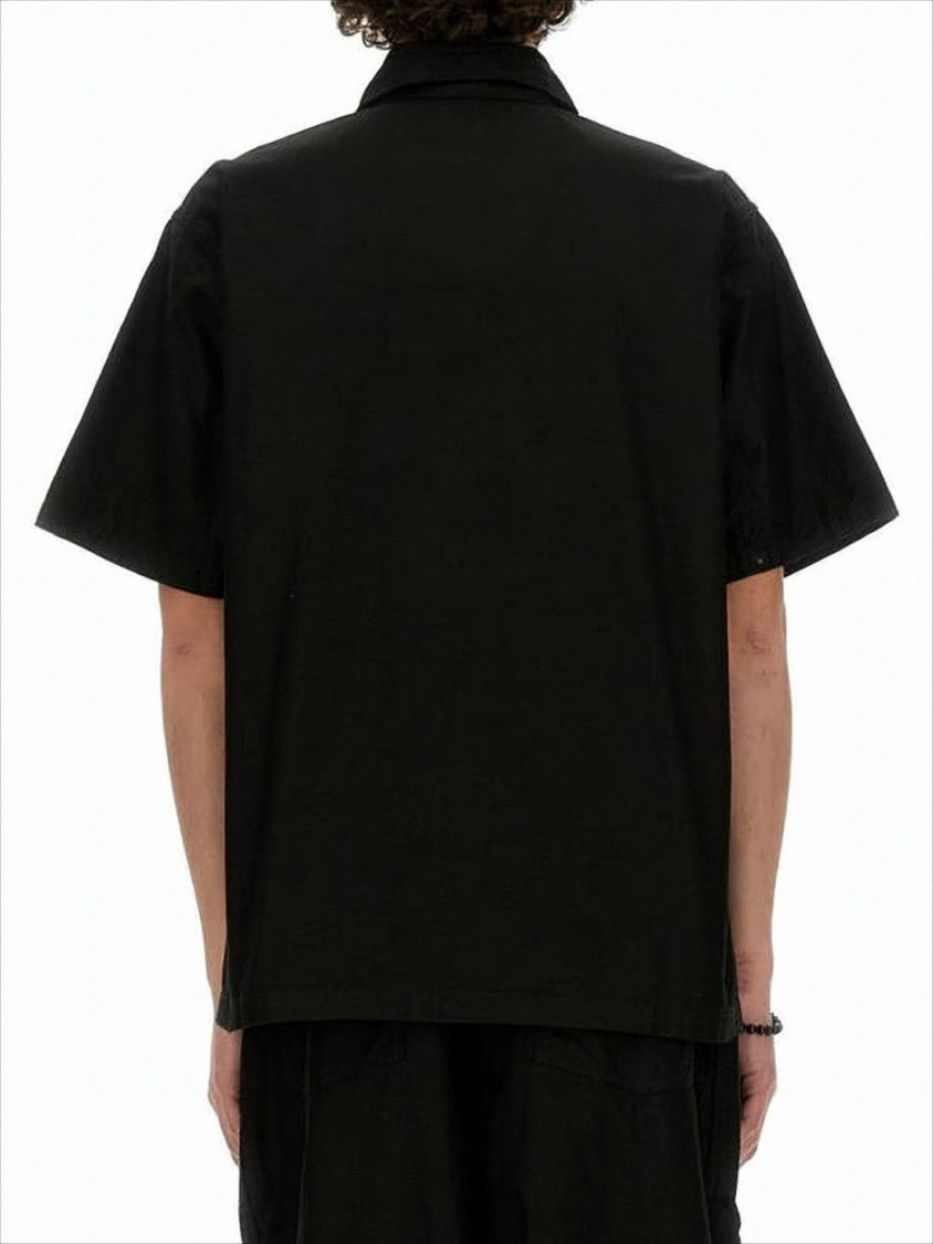 Needles Relaxed Fit Short-Sleeved Shirt With Classic Collar And Chest Pockets