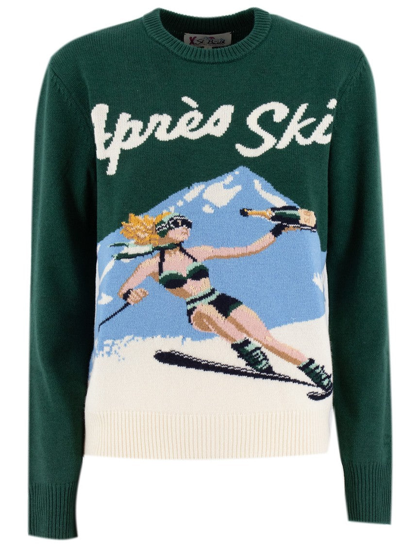 Mc2 Saint Barth Winter Motif Cashmere-Blend Jumper