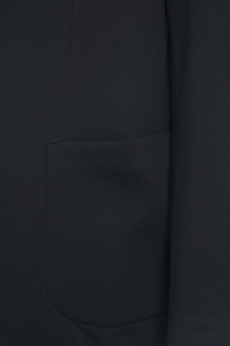 Circolo 1901 Tailored Black Corduroy Blazer With Classic Lapels