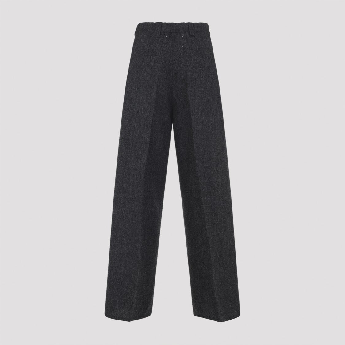 Maison Margiela Dark Grey Melange Cotton Pants
