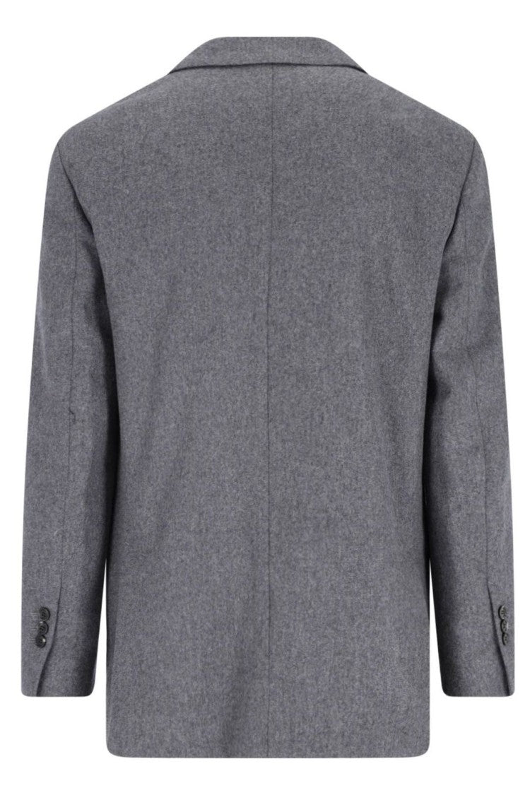 Ami Double-Breasted Tailored Wool Jacket