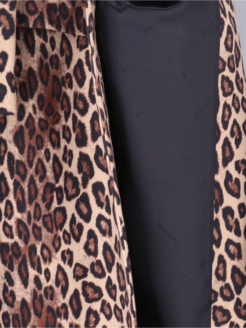 Alberto Biani Structured Multicolor Coat With Zipper Closure