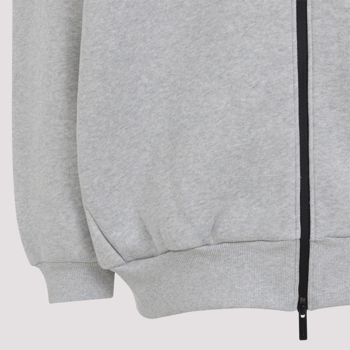 Fear Of God Relaxed Fit Grey Sweatshirt With Zip-Up Front