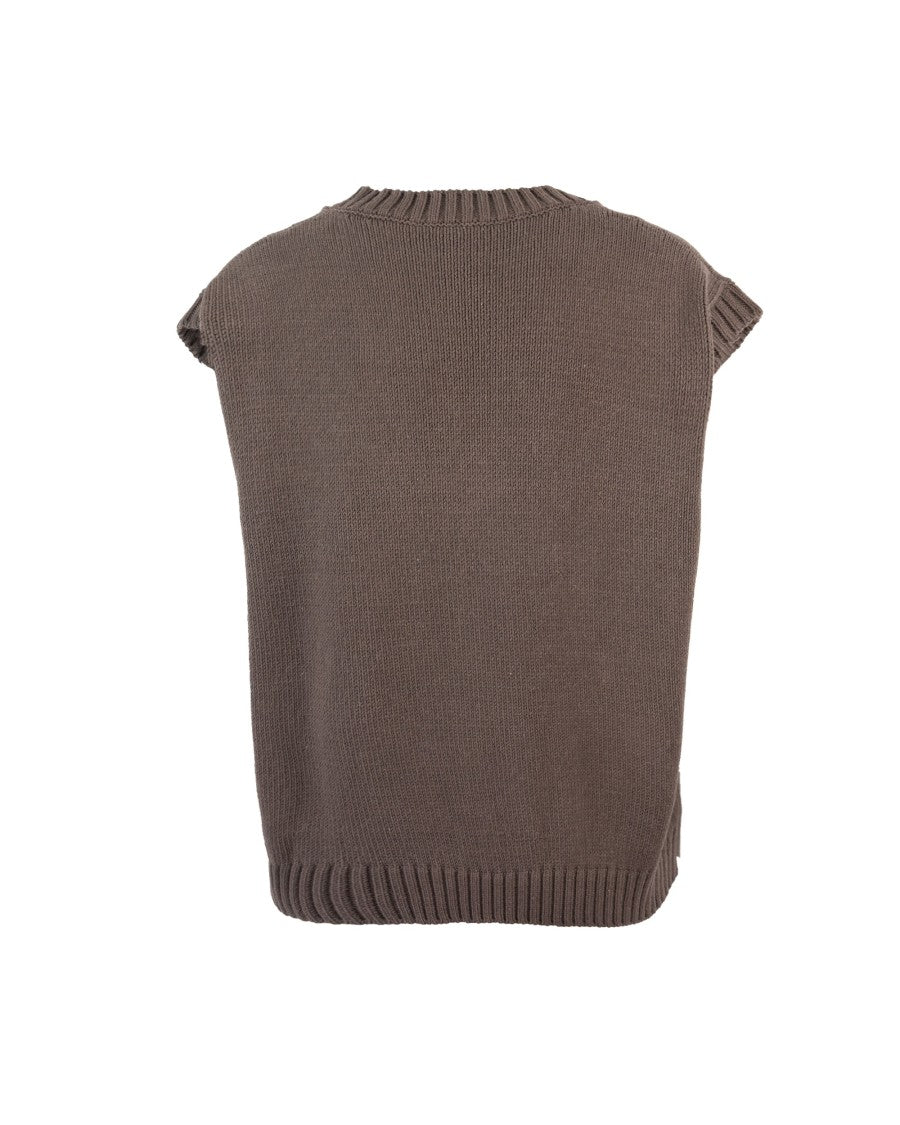 Max Mara Crusca Vest - Brown