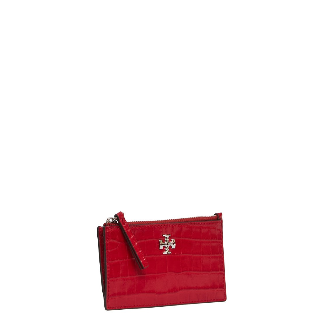 Tory Burch Kira Crocodile Effect Zip Around Card Holder