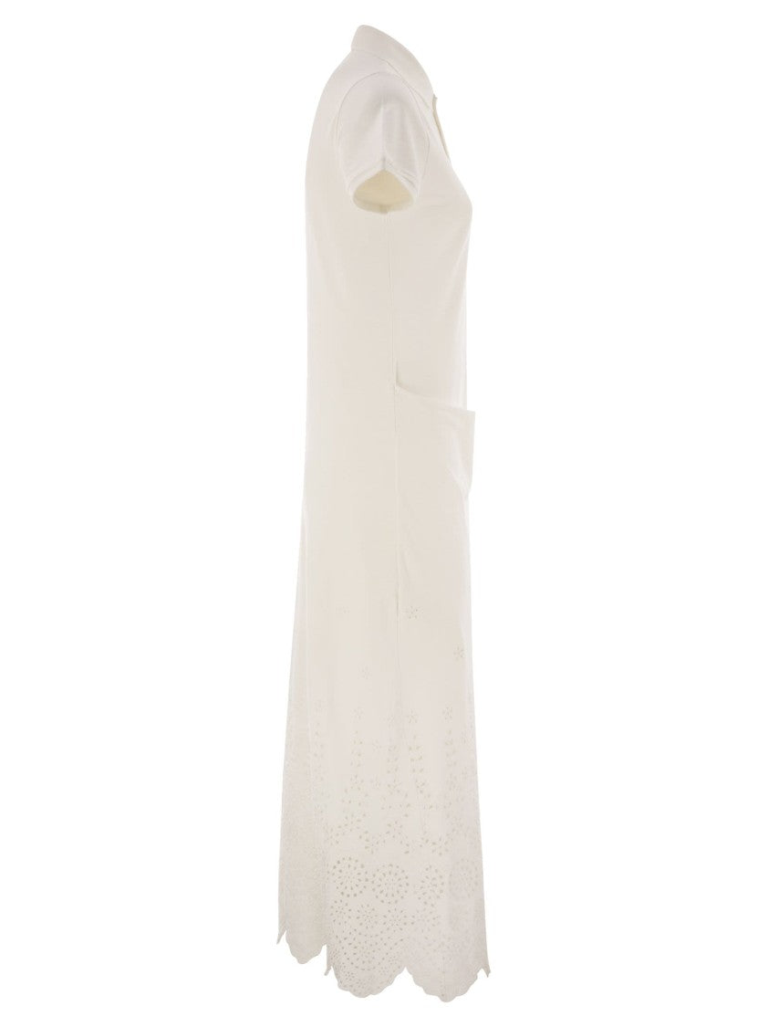 Polo Ralph Lauren Openwork Pique Polo Shirt Dress