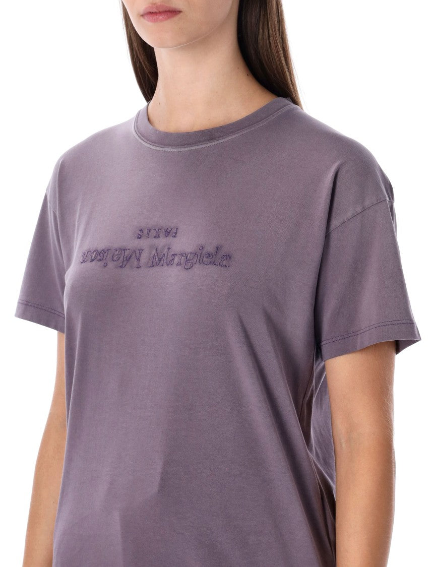Maison Margiela Minimalist White Crew Neck T-Shirt