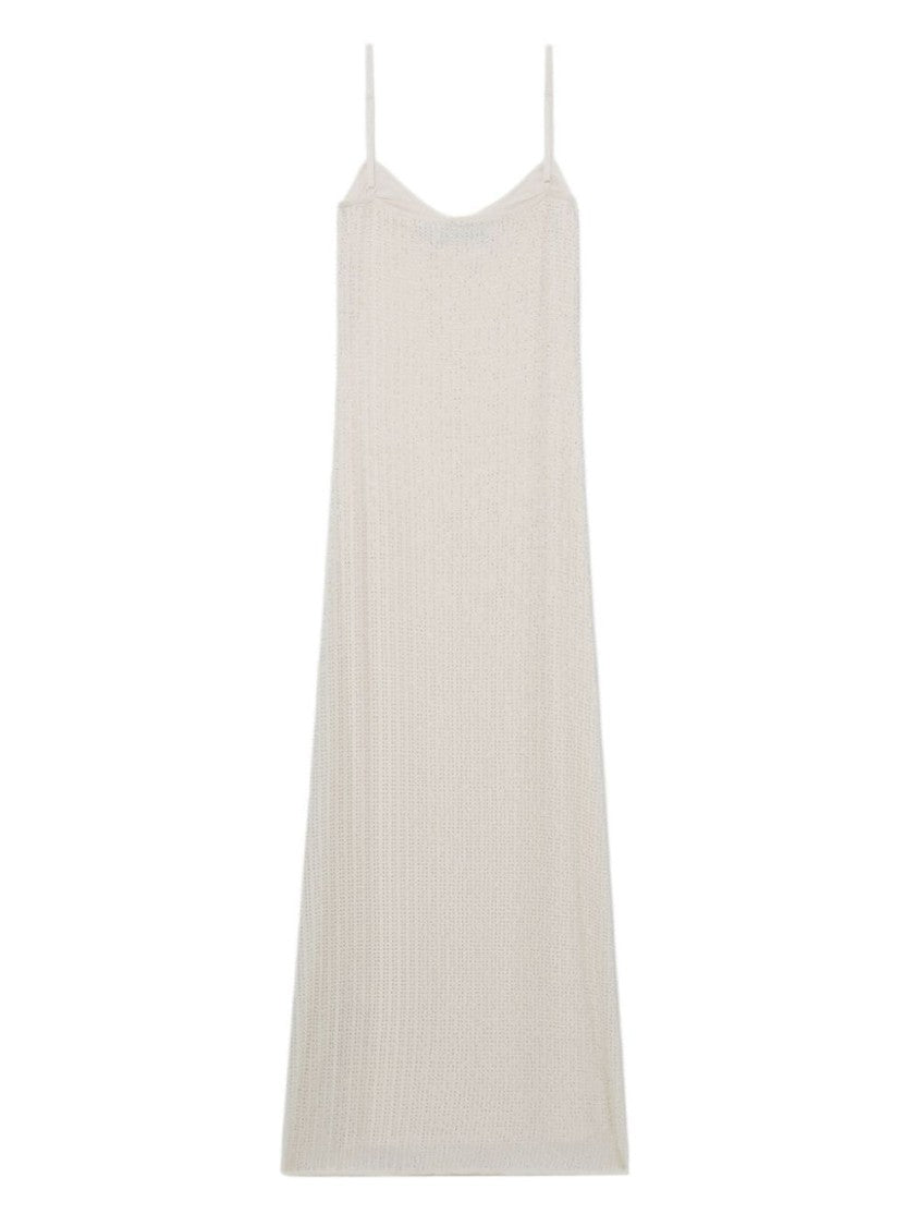Self-Portrait Rhinestone-Embellished Sleeveless Maxi Dress