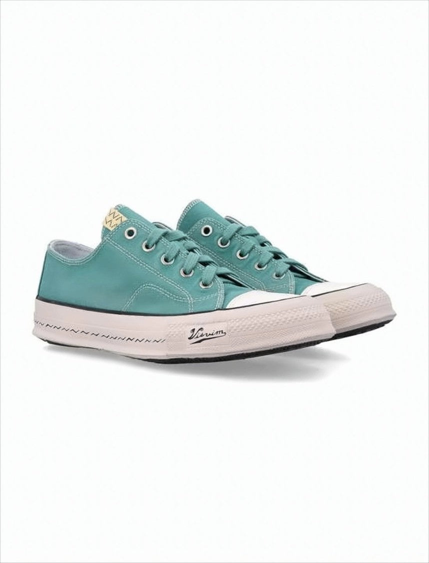 Visvim Muted Teal Low-Top Sneakers With Cowhide Lining