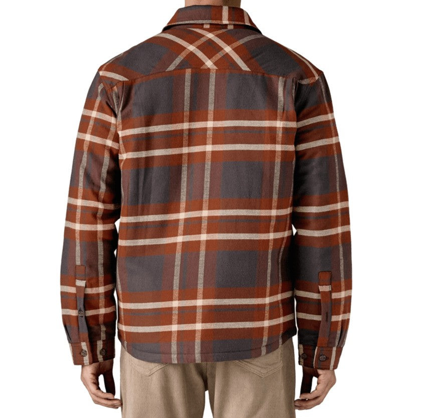 Patagonia Lightweight Insulated Flannel Shirt Jacket In Muted Plaid