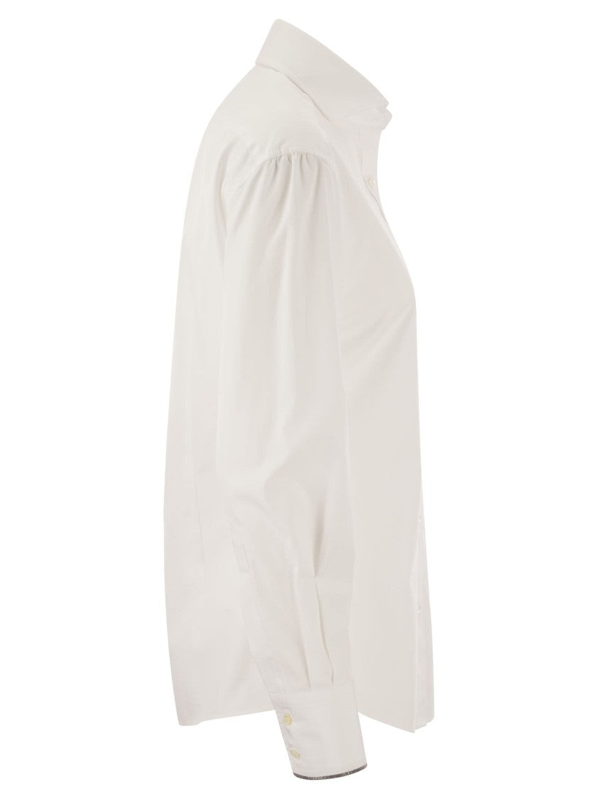 Brunello Cucinelli Stretch Cotton Poplin Shirt